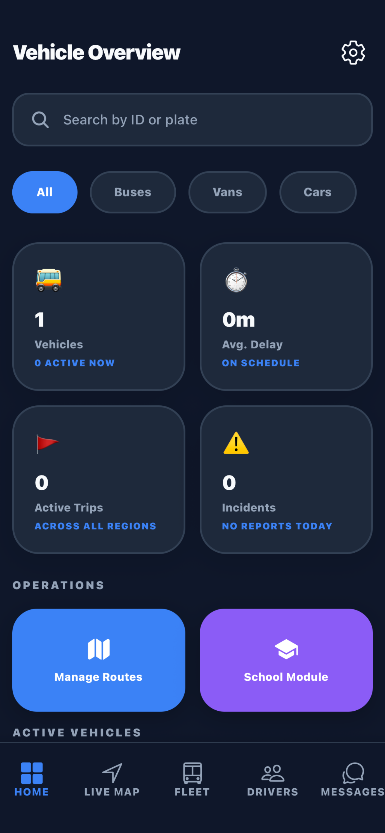 Live Vehicle Dashboard